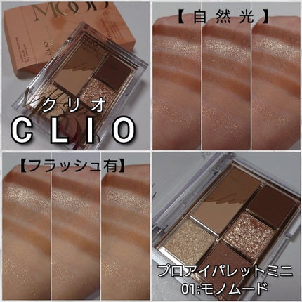 プロ アイパレット ミニ/CLIO/アイシャドウパレットを使ったクチコミ(4枚目)