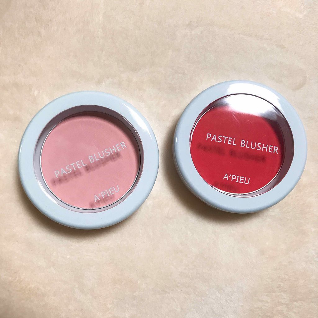 アピュー パステルブラッシャー/A’pieu/パウダーチークを使ったクチコミ(1枚目)
