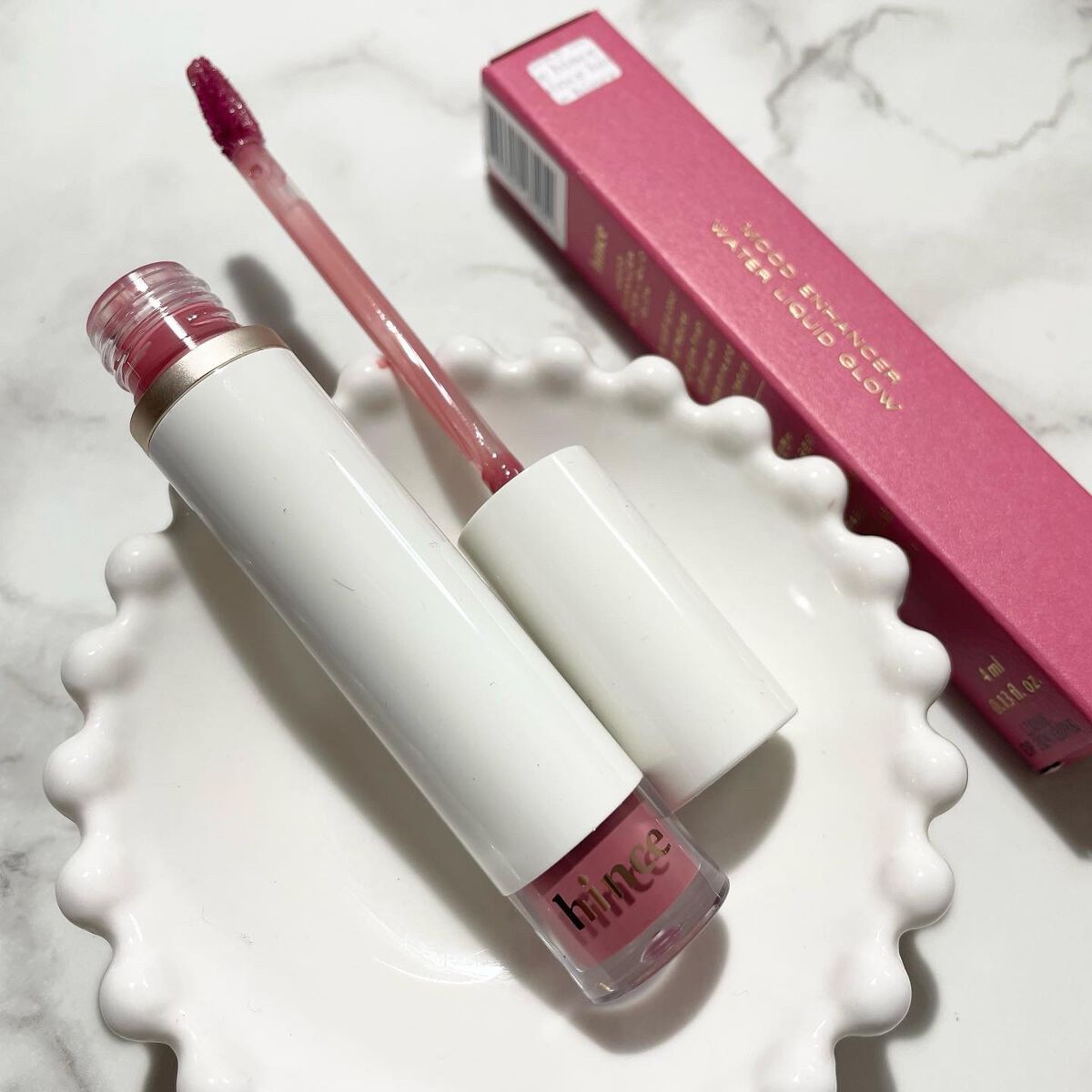 ムードインハンサーウォーターリキッドグロウ/hince/口紅を使ったクチコミ（2枚目）