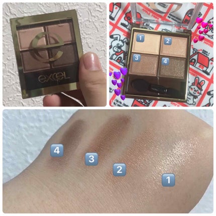 スキニーリッチシャドウ/excel/アイシャドウパレットを使ったクチコミ(1枚目)