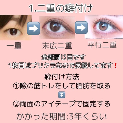 ワンダーアイリッドテープ Extra/D-UP/二重まぶた用アイテムを使ったクチコミ(3枚目)