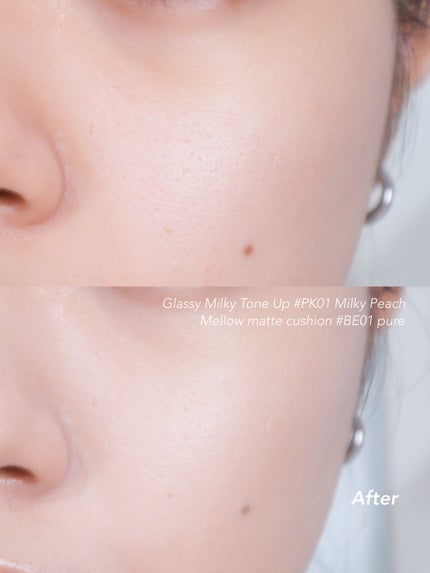 アンドバイロムアンド メロウマットクッション/&nd by rom&nd/クッションファンデーションを使ったクチコミ(4枚目)