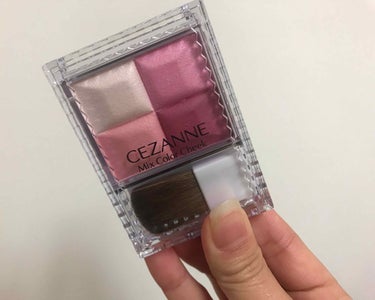 ミックスカラーチーク 04 ローズ系/CEZANNE/パウダーチークを使ったクチコミ（1枚目）