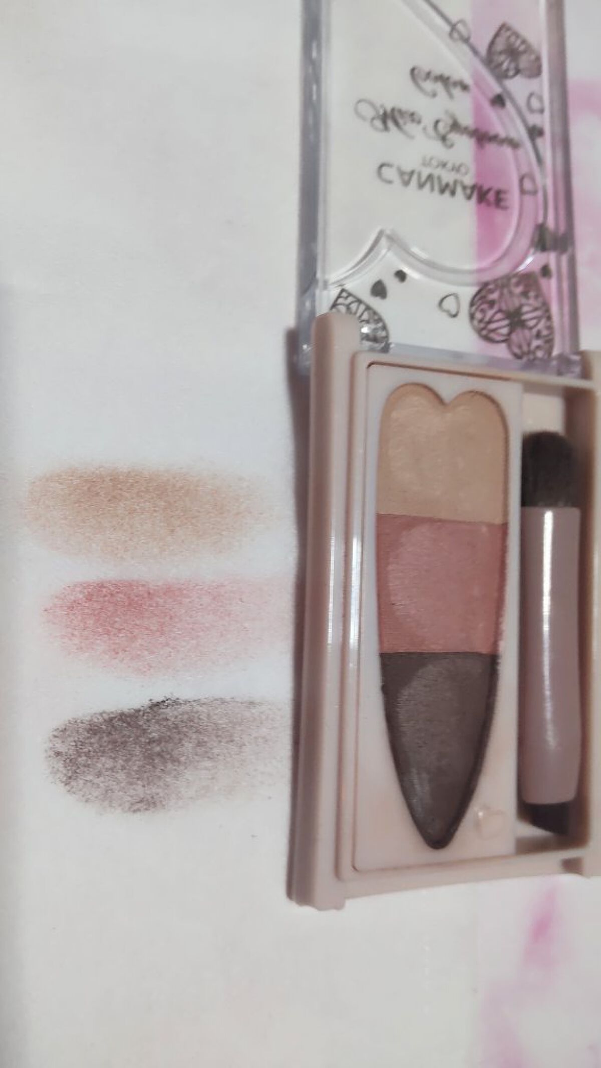 ミックスアイブロウカラー C01 チャームピンク/キャンメイク/パウダーアイブロウを使ったクチコミ（3枚目）