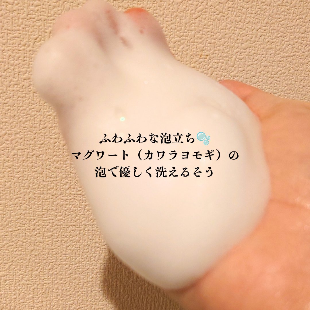 マグワートピュアフェイスウォッシュ/mgb skin/洗顔フォームを使ったクチコミ（3枚目）