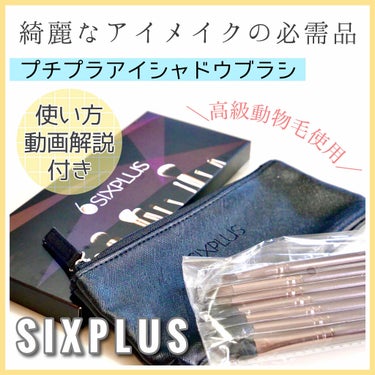 SIXPLUS コーヒー色アイメイクブラシ7本セット/SIXPLUS/メイクブラシを使ったクチコミ（1枚目）