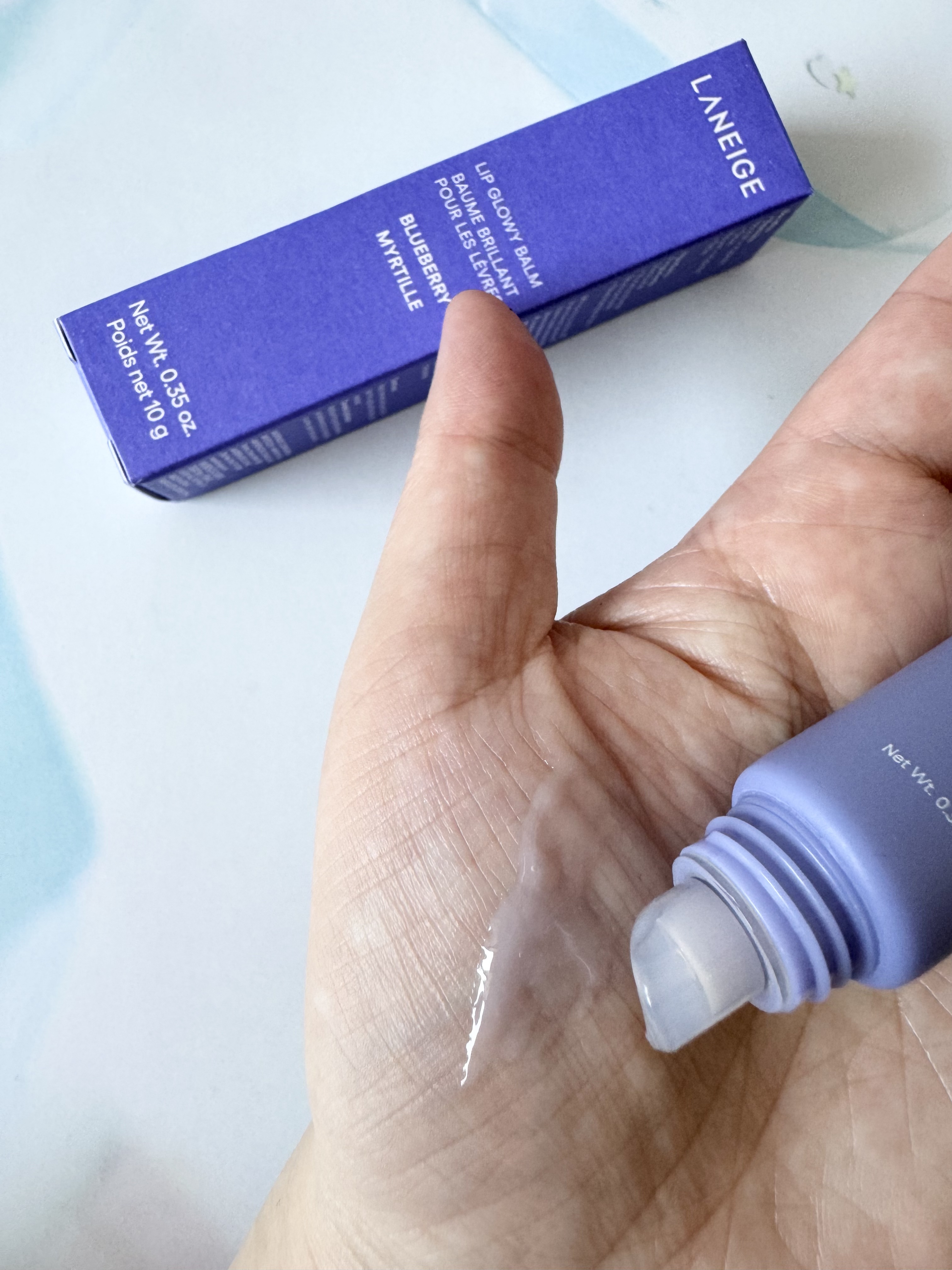 リップグロウィバーム ブルーベリー/LANEIGE/リップバームを使ったクチコミ（3枚目）