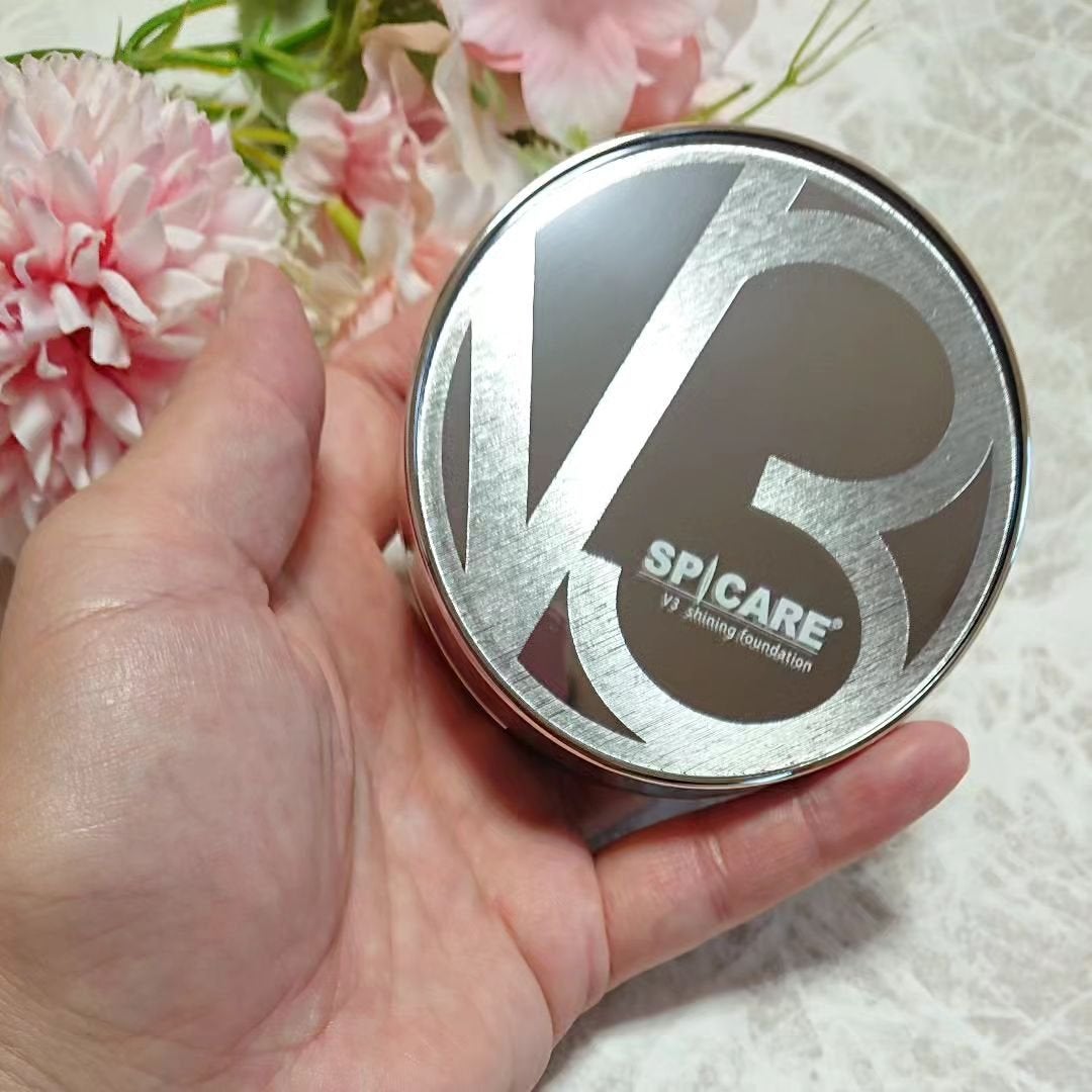 V3シャイニングファンデーション/SPICARE/クッションファンデーションを使ったクチコミ(4枚目)