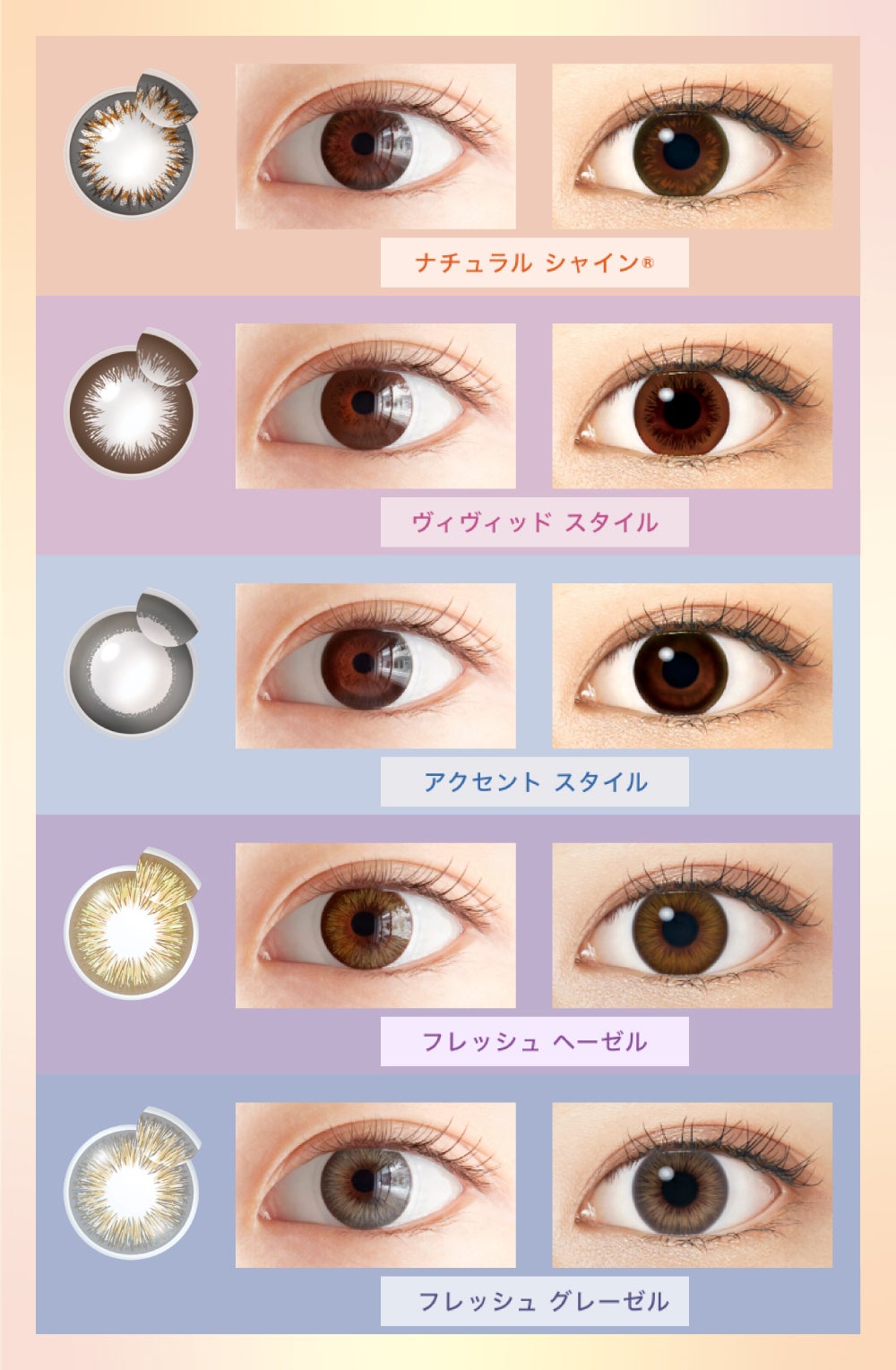 【全色比較あり】"瞳の個性"でカラコンを決めよう。新感覚の選び方を大公開!の画像