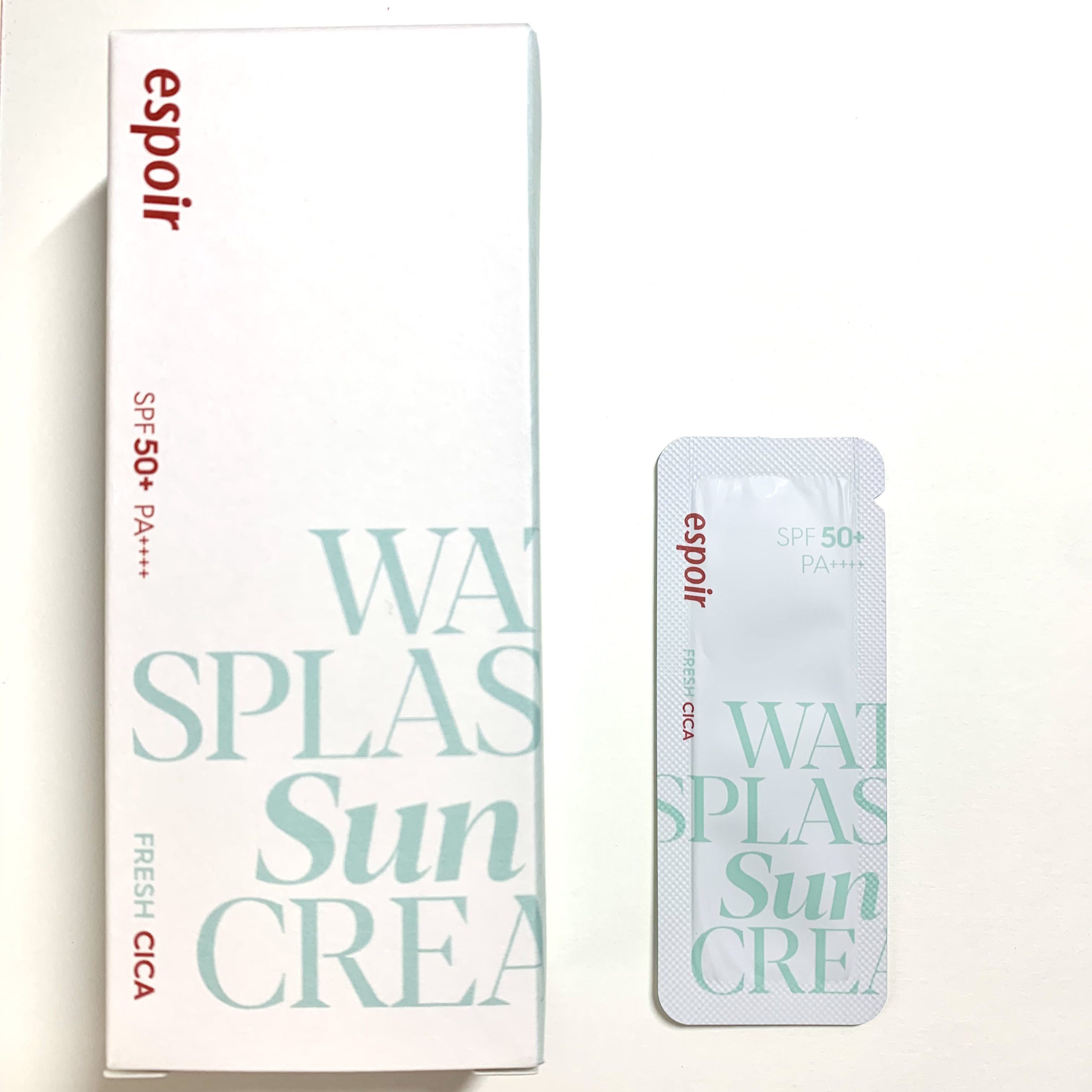 ウォータースプラッシュ サンクリーム フレッシュ CICA/espoir/化粧下地を使ったクチコミ（1枚目）