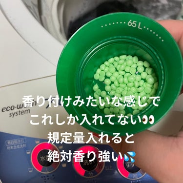 レノア レノア本格消臭 デオドラントビーズ グリーンミストのクチコミ「もうずっと柔軟剤入りの洗剤使ってるから
柔軟剤入れてなかったんだけど
最近部屋干しやら
半乾き.....」（2枚目）