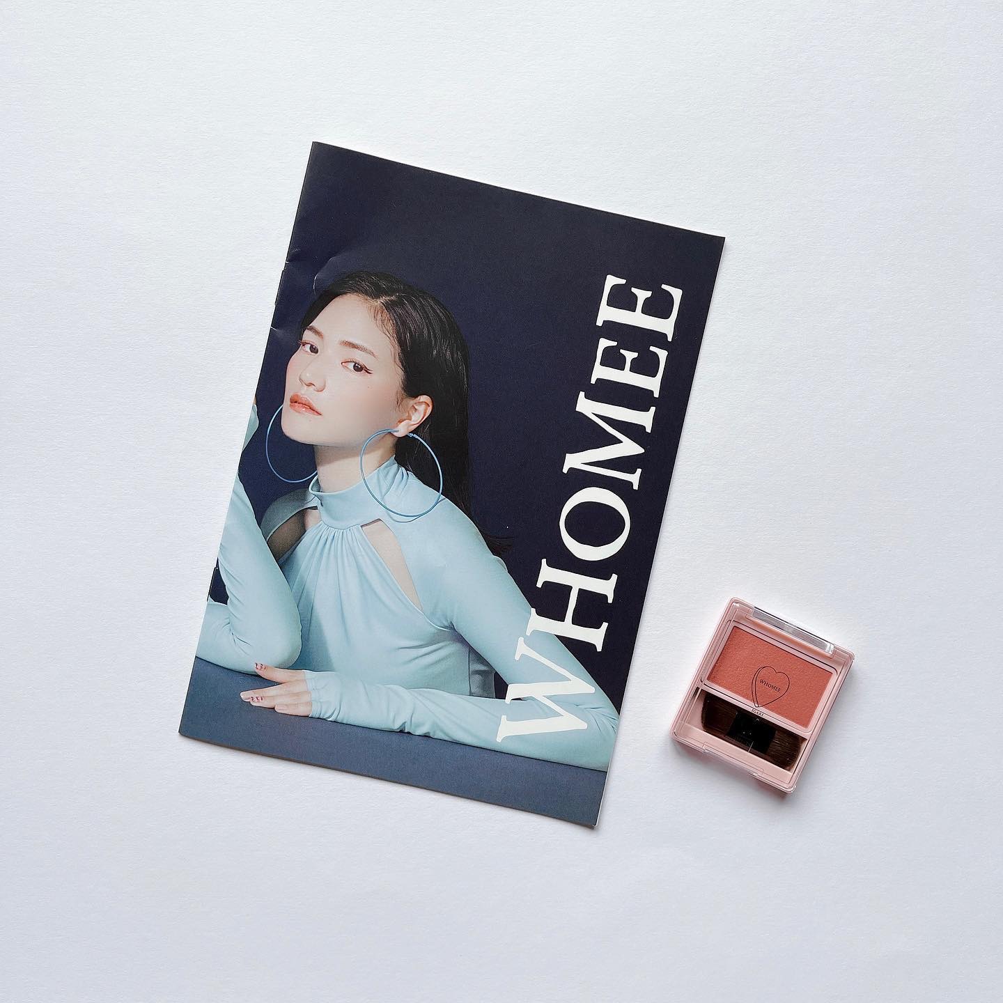 フーミー シングルブラッシュ ロベリアレッド/WHOMEE/パウダーチークを使ったクチコミ（2枚目）