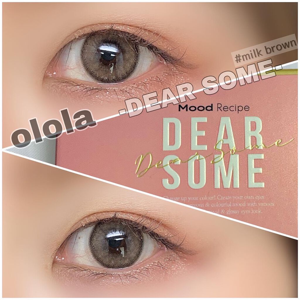 ディアサム(DearSome)/OLOLA/カラーコンタクトレンズを使ったクチコミ（1枚目）