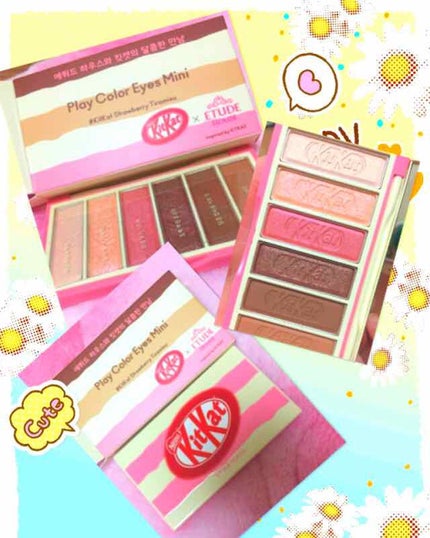 プレイカラーアイズ ミニ #キットカットオリジナル/ETUDE/アイシャドウパレットを使ったクチコミ(1枚目)