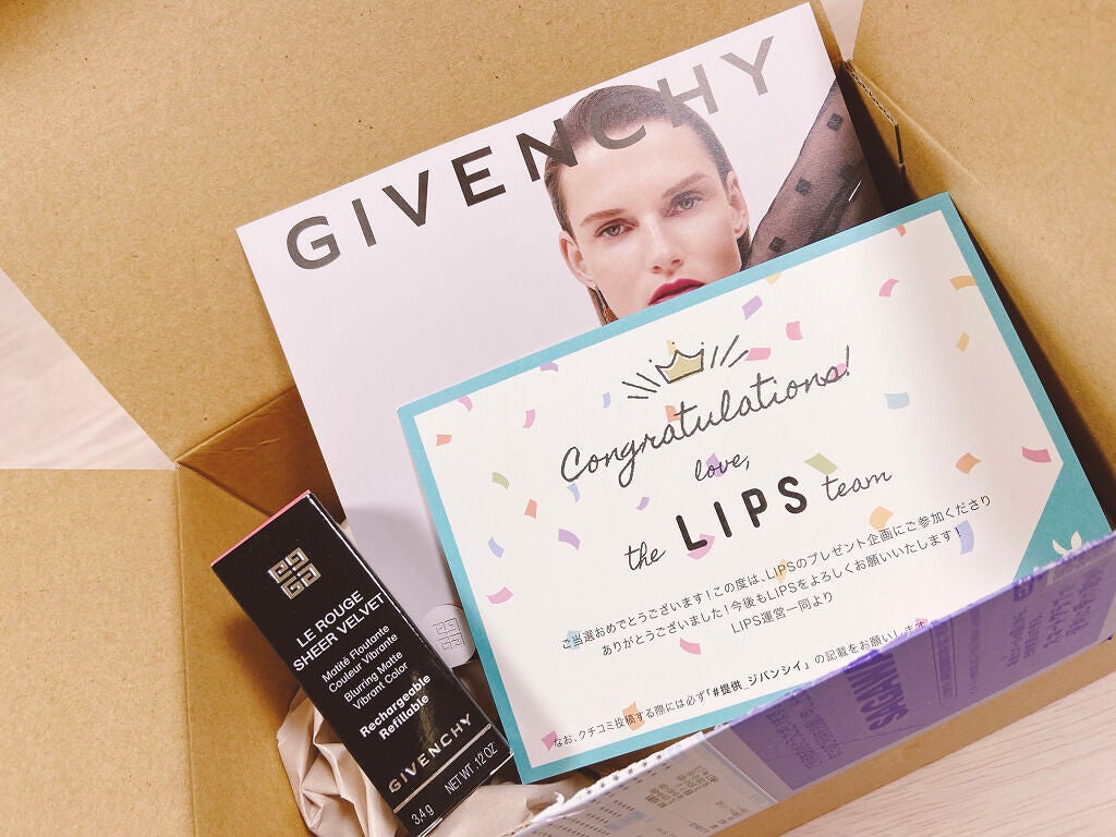 ルージュ・ジバンシイ・シアー・ベルベット/GIVENCHY/口紅を使ったクチコミ(1枚目)