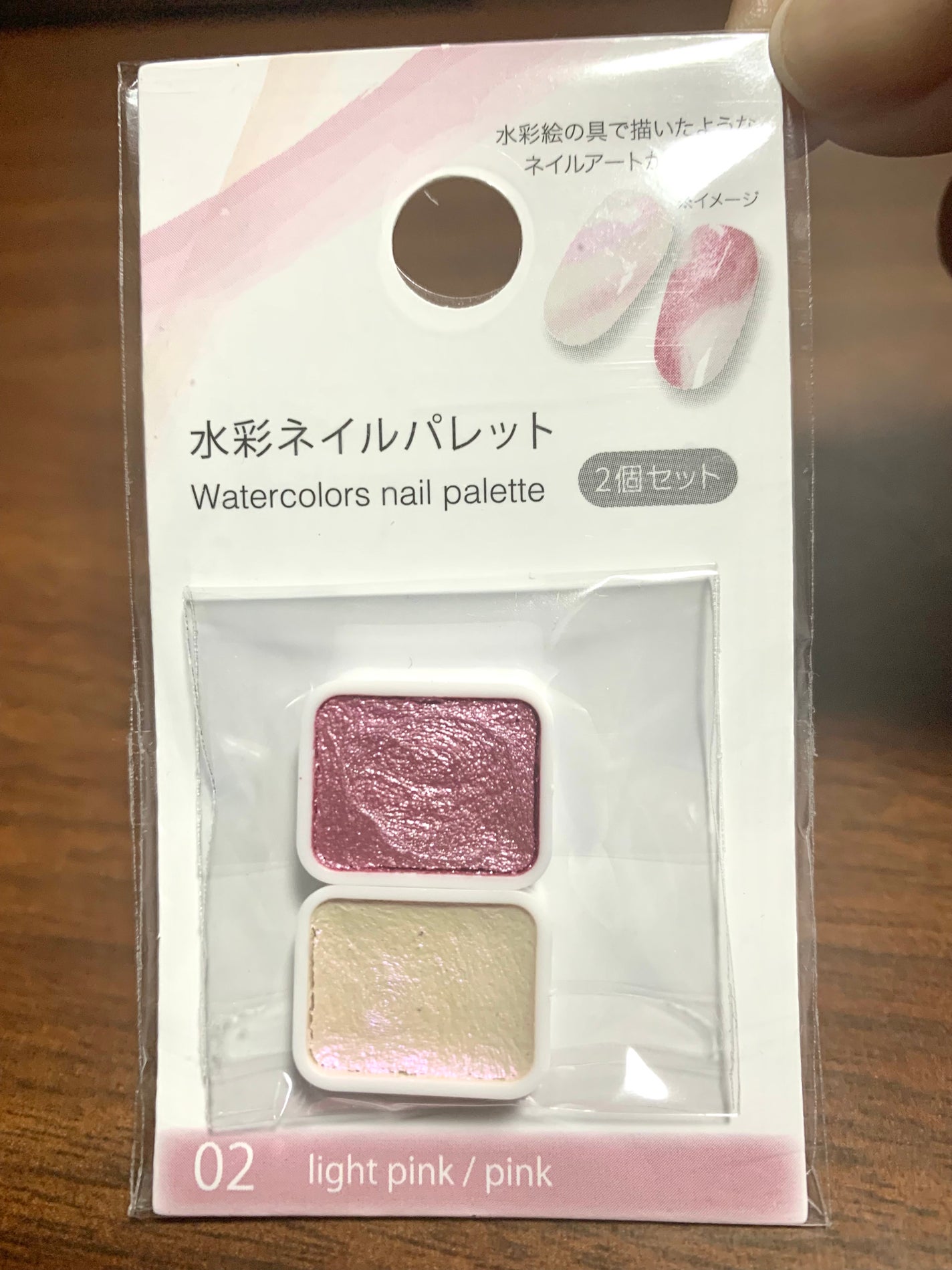 水彩パレット/セリア/ネイル用品を使ったクチコミ(2枚目)