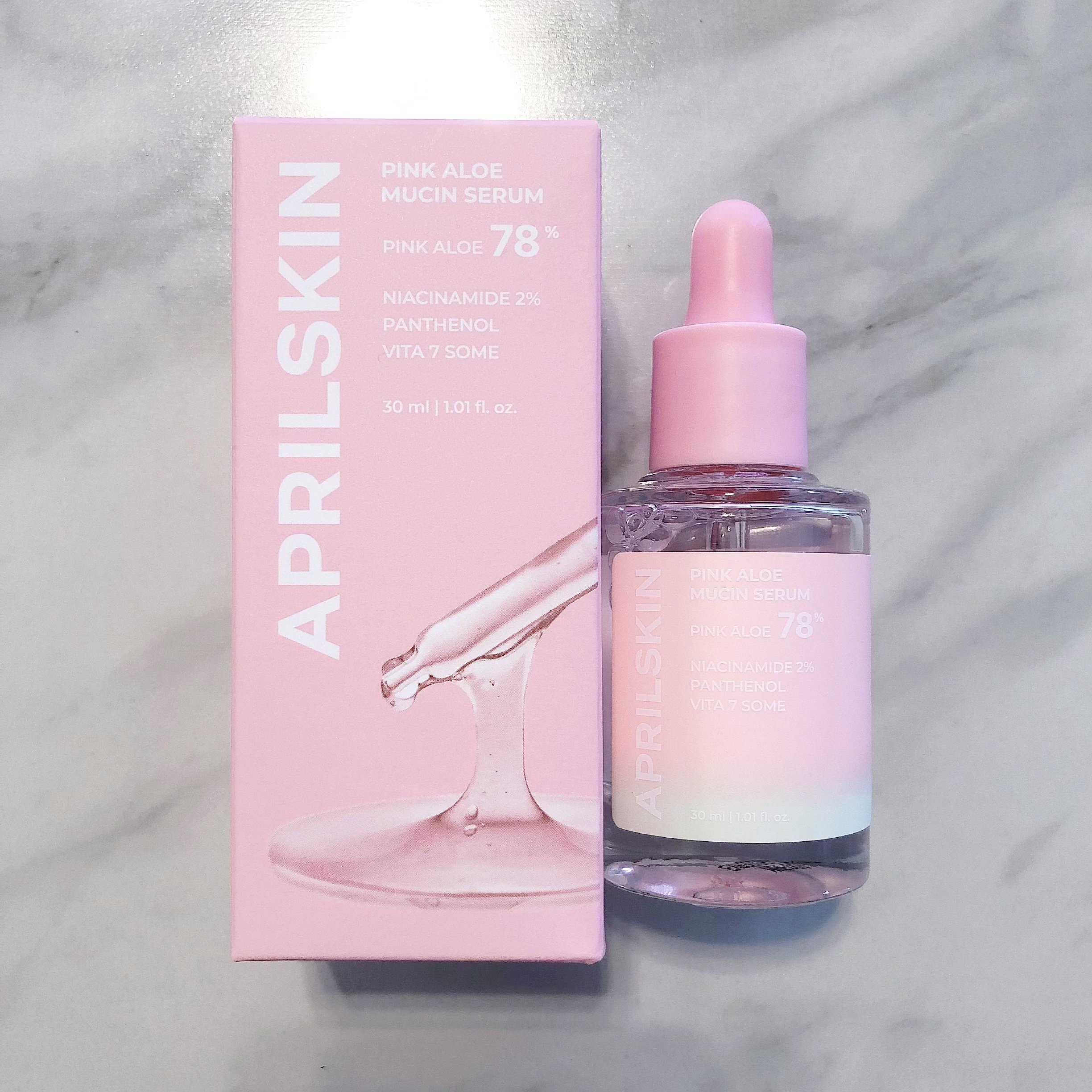 ピンクアロエムチンセラム/APRILSKIN/美容液を使ったクチコミ（1枚目）