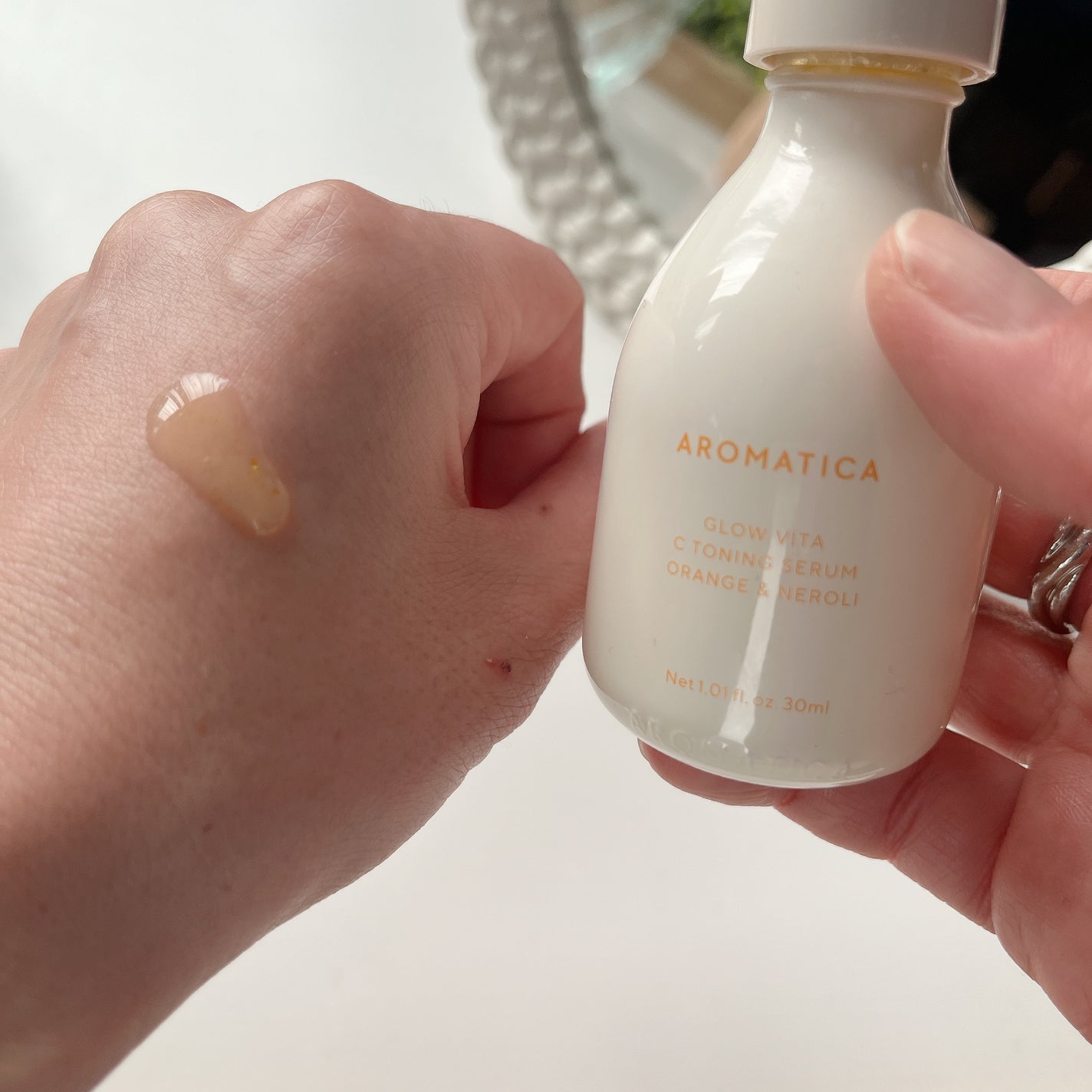 グロービタCトーニングセラム/AROMATICA/美容液を使ったクチコミ(3枚目)