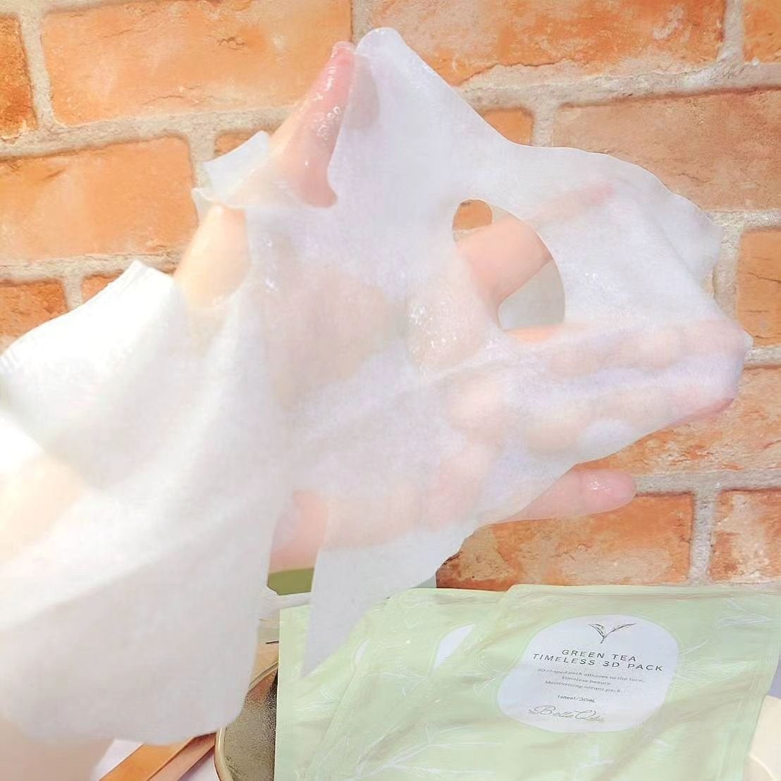 グリーンティータイムレス3Dパック/Belle Qs/シートマスク・パックを使ったクチコミ(3枚目)