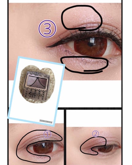 ジューシーピュアアイズ/キャンメイク/アイシャドウパレットを使ったクチコミ(2枚目)