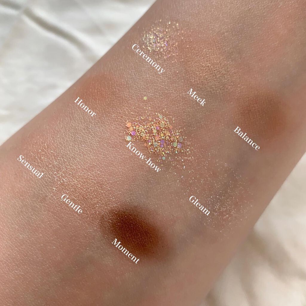 グリッターペディアアイパレット/unleashia/アイシャドウパレットを使ったクチコミ(3枚目)