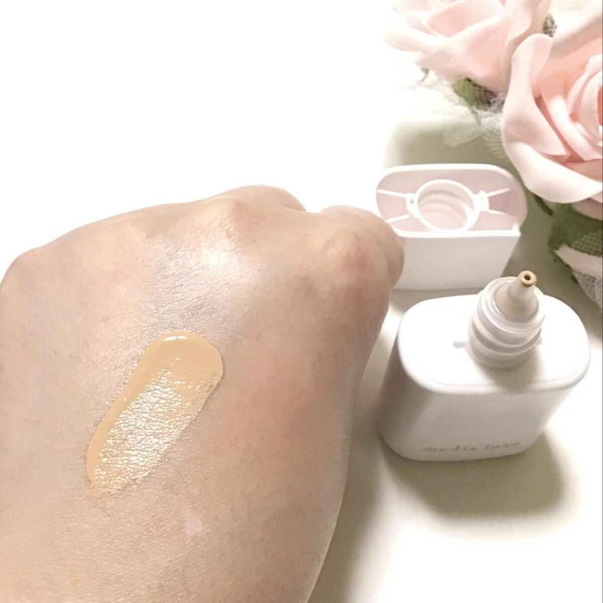 リキッドファンデーション/media luxe/リキッドファンデーションを使ったクチコミ（3枚目）