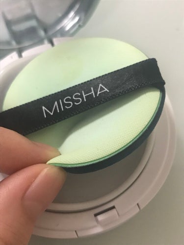 M クッションベース(ミント)/MISSHA/化粧下地を使ったクチコミ（2枚目）