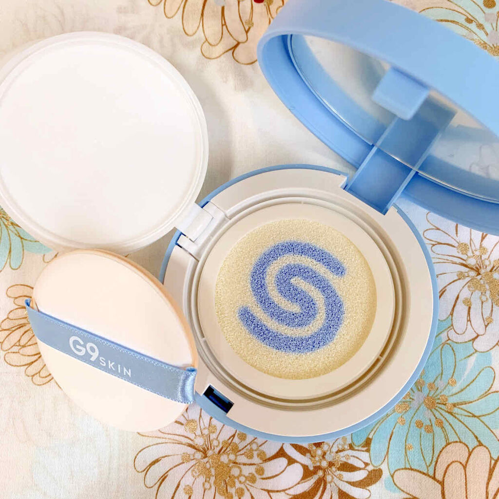 WHITE +UV CUSHION CREAM #COOL/G9SKIN/日焼け止めクリームを使ったクチコミ（2枚目）