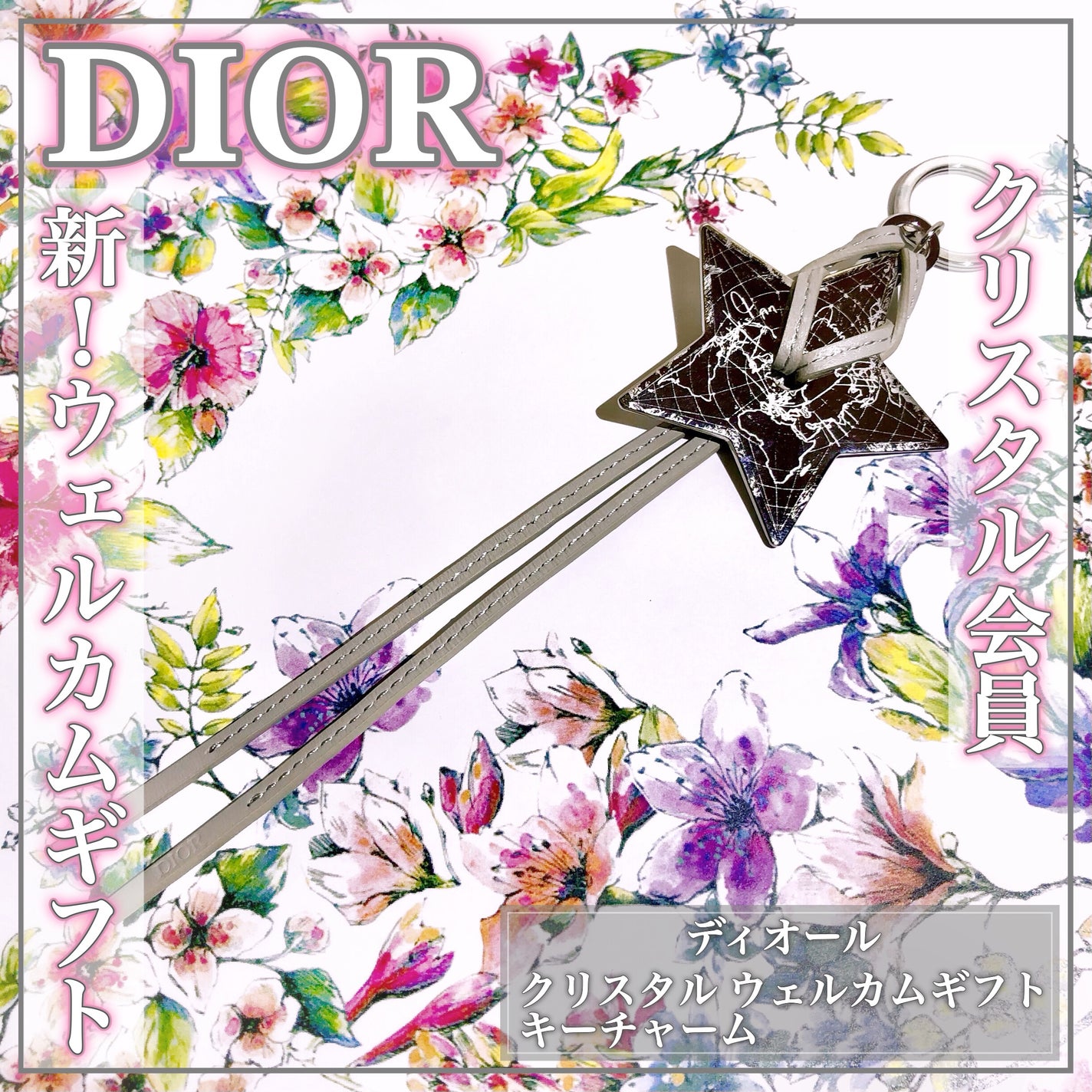 Dior クリスタルチャーム ヘアピン Dior クリスタルチャーム ヘアピン Dior クリスタルチャーム