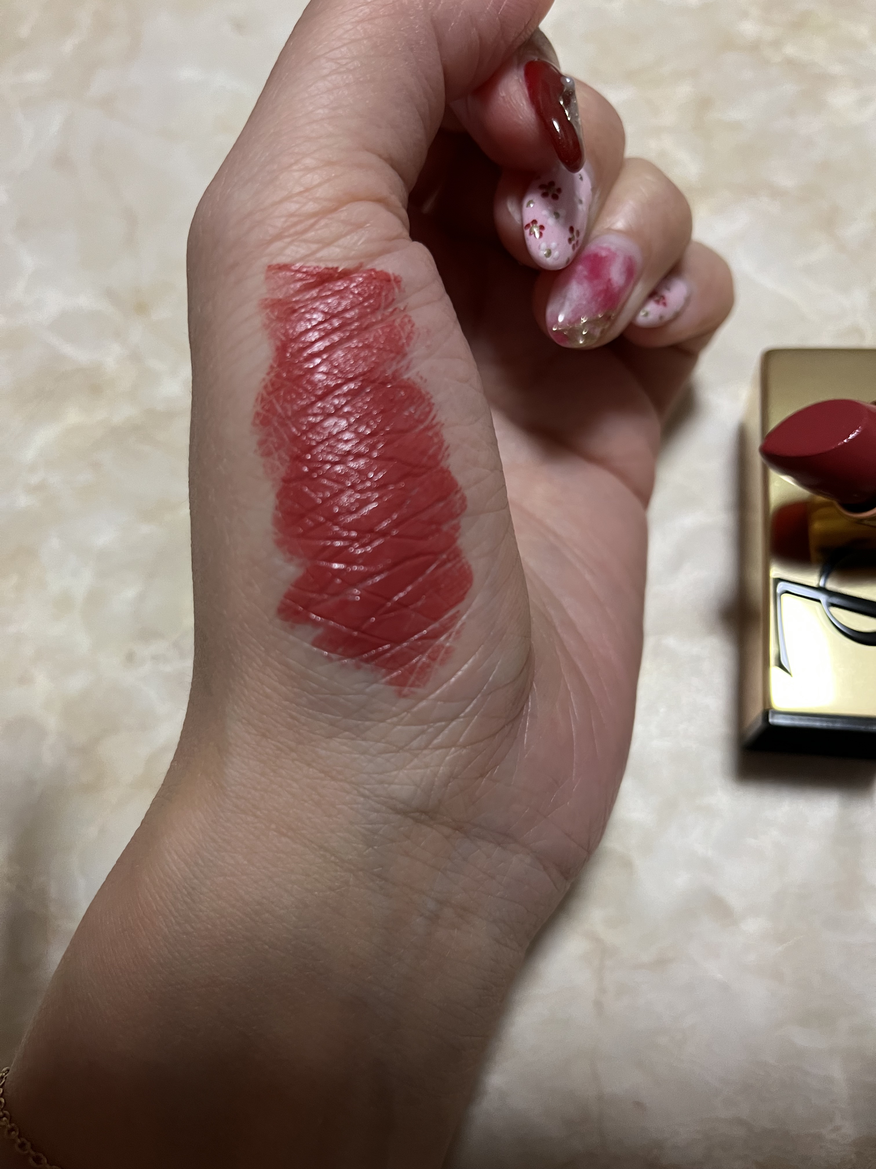 ルージュ ピュールクチュール R10/YVES SAINT LAURENT BEAUTE/口紅を使ったクチコミ（3枚目）