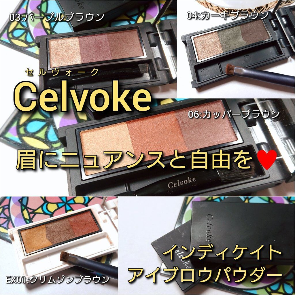 セルヴォーク インディケイトアイブロウパウダー/Celvoke/パウダーアイブロウを使ったクチコミ(1枚目)