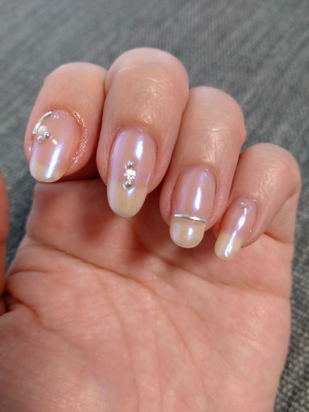 パル カラージェル ミルクグリーン/キャンドゥ/ジェルネイルを使ったクチコミ（2枚目）