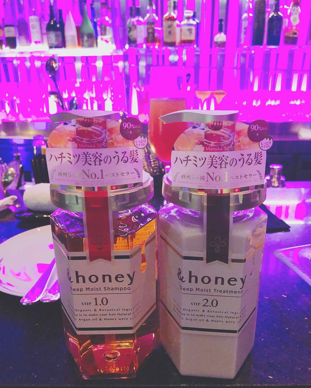 ディープモイスト シャンプー1.0／ヘアトリートメント2.0/&honey/市販シャンプーを使ったクチコミ（1枚目）