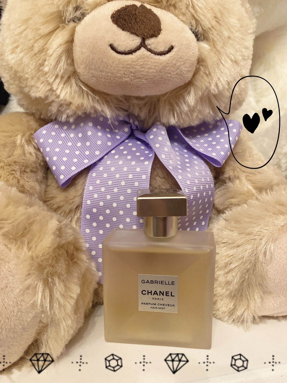 CHANEL ガブリエル シャネル ヘア ミストのクチコミ「
CHANEL  ガブリエル໒꒱· ﾟ 
ヘアミスト


香水を気に入って使っていて
ヘアミス.....」（1枚目）