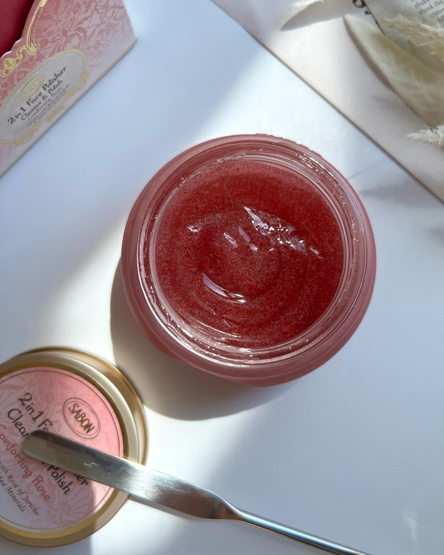 フェイスポリッシャー コンフォーティング・ローズ/SABON/スクラブ・ゴマージュを使ったクチコミ(4枚目)