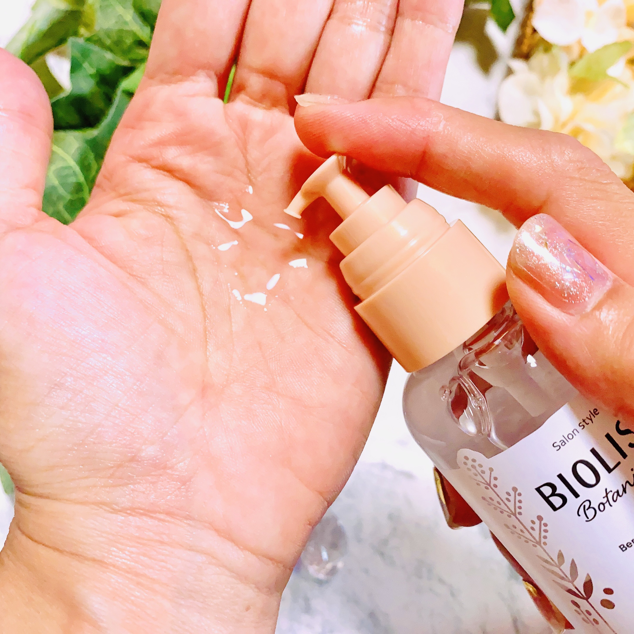 ボタニカル モイスト リペア ヘアオイル/SSビオリス/ヘアオイルを使ったクチコミ（3枚目）