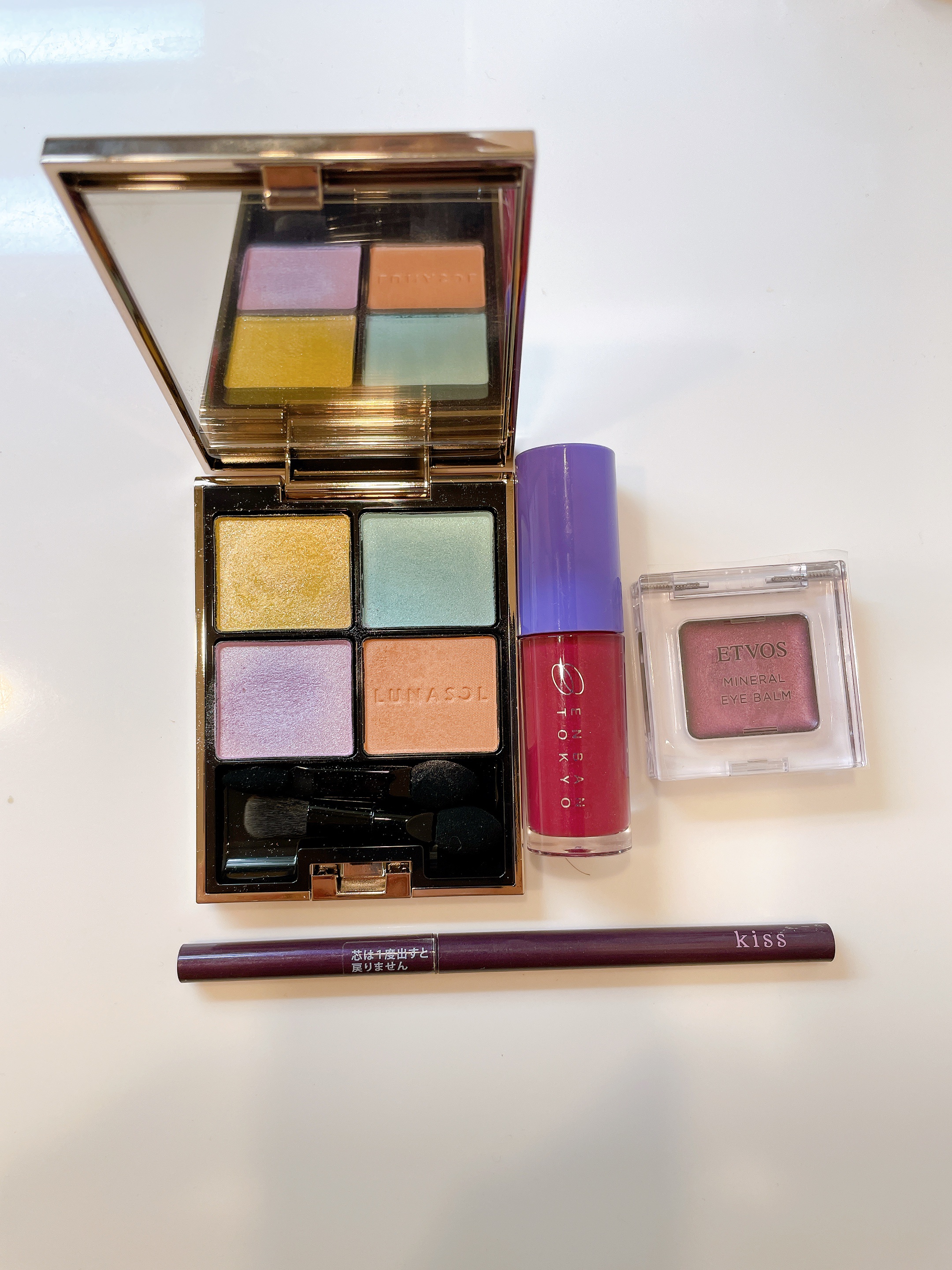 ミネラルアイバーム シュガーグレープ /エトヴォス/ジェル・クリームアイシャドウを使ったクチコミ（3枚目）