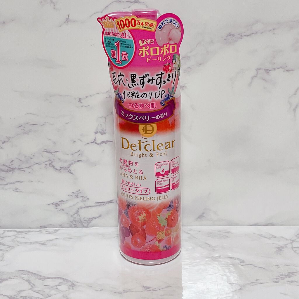 DETクリア ブライト&ピール ピーリングジェリー <ミックスベリーの香り>/Detclear/ピーリングを使ったクチコミ(1枚目)