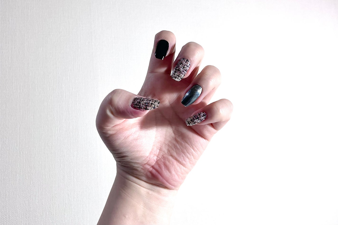 セミキュアジェルネイル(ハンド)/ohora/ネイルシールを使ったクチコミ(4枚目)