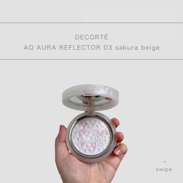 ＡＱ　オーラ リフレクター 03 sakura beige 可憐な花びらのようにおだやかな印象/DECORTÉ/プレストパウダーを使ったクチコミ（1枚目）