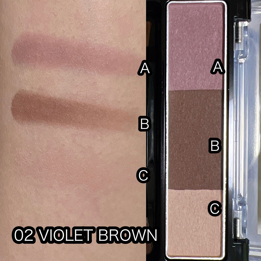 パウダーアイブロウＸ 01 PINK BROWN/KiSS/パウダーアイブロウを使ったクチコミ（3枚目）