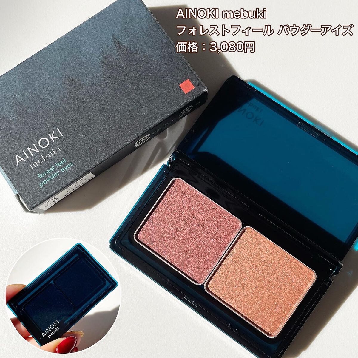 フォレスト フィール パウダー アイズ/AINOKI mebuki/アイシャドウパレットを使ったクチコミ(6枚目)