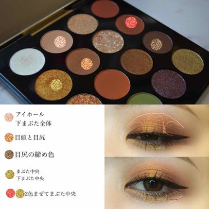 大英博物館 エジプトシリーズ アイシャドウパレット/ZEESEA/アイシャドウパレットを使ったクチコミ(4枚目)