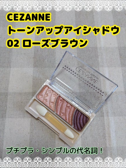 トーンアップアイシャドウ/CEZANNE/アイシャドウパレットを使ったクチコミ(1枚目)