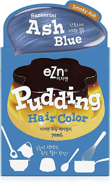 Pudding Hair Color Ash Blue