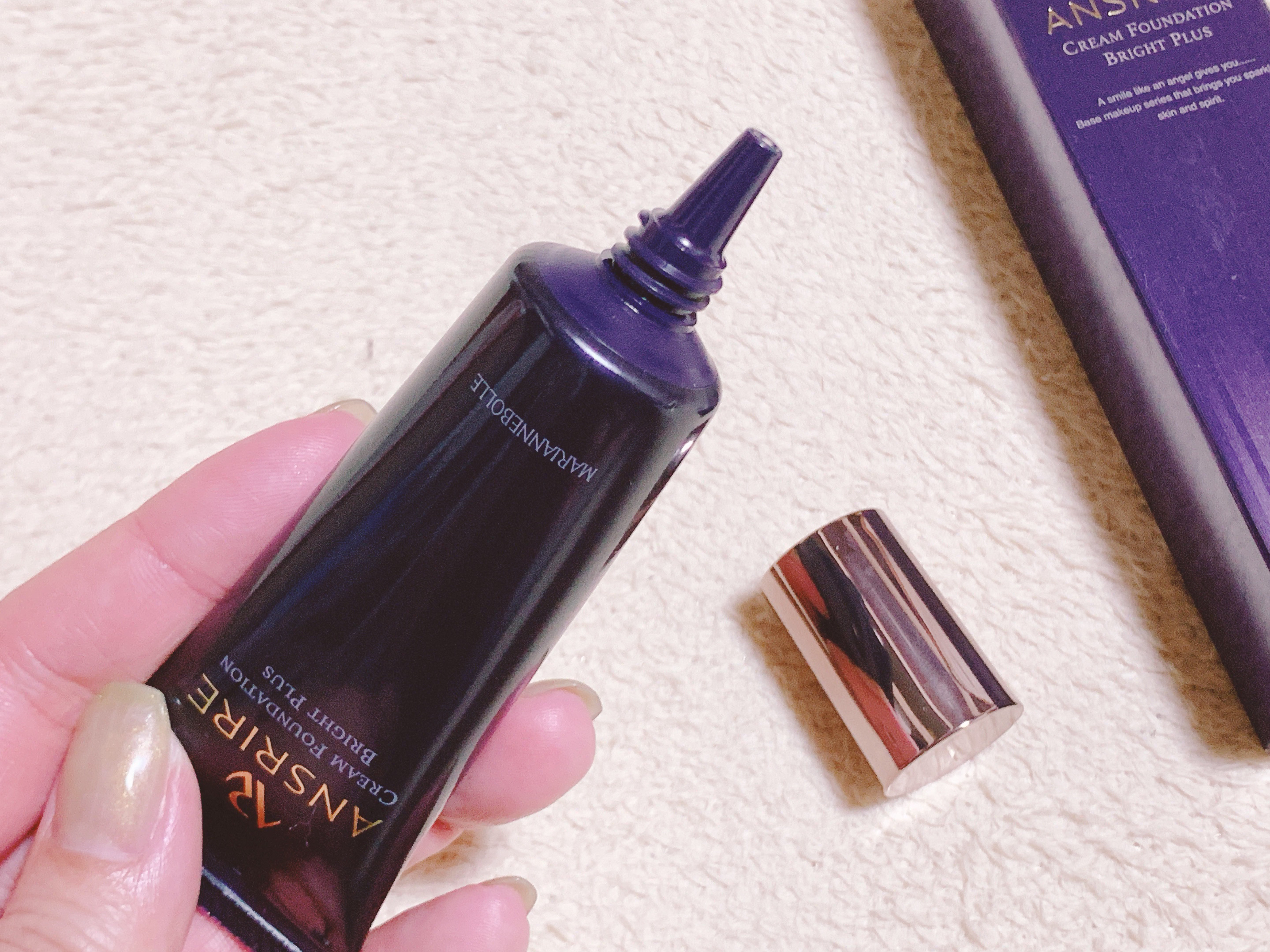 アンスリール　クリームファンデーションブライトプラス/マリアンボレ/クリーム・エマルジョンファンデーションを使ったクチコミ（2枚目）