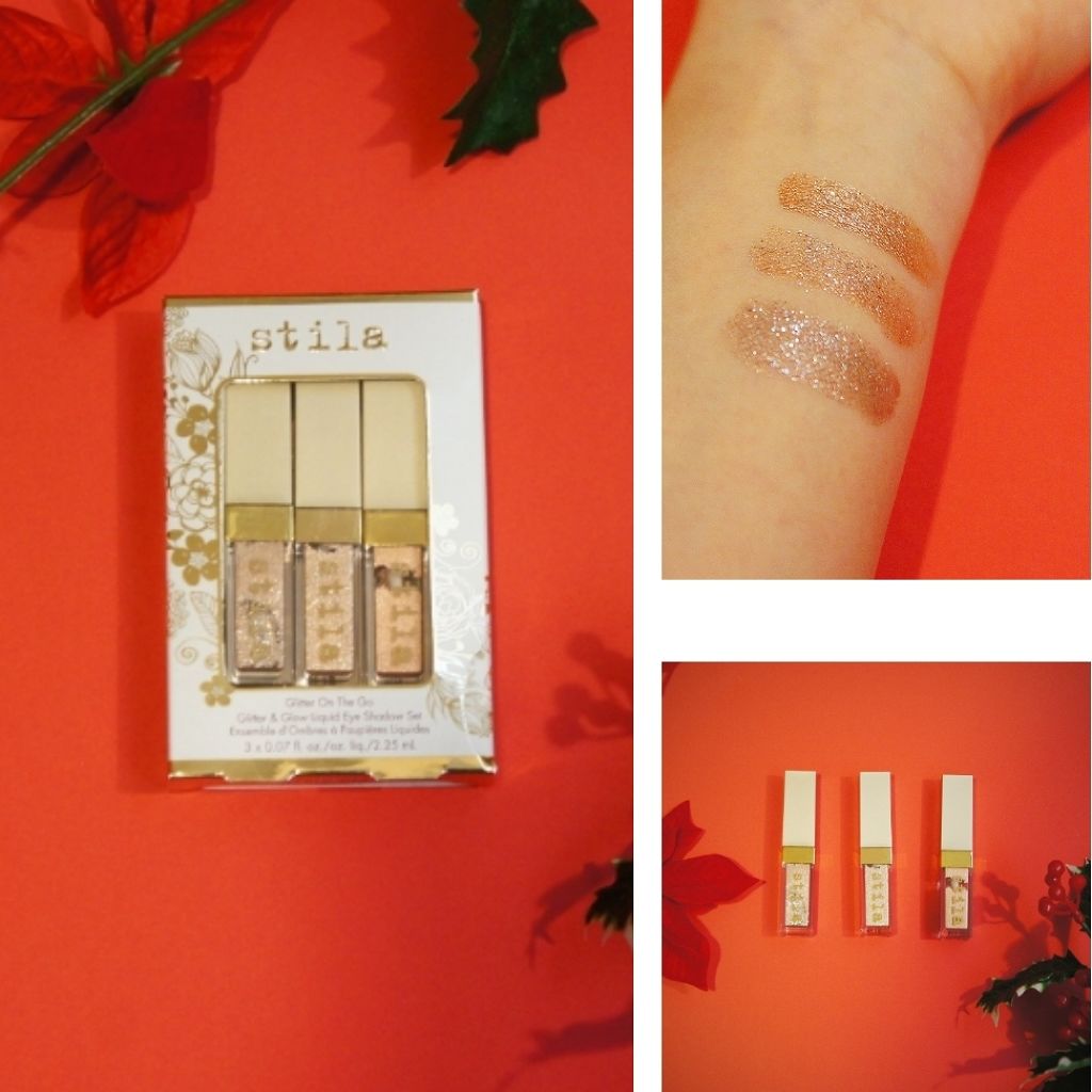 グリッター&グロウ リキッドアイシャドウ/stila/グリッターを使ったクチコミ(1枚目)