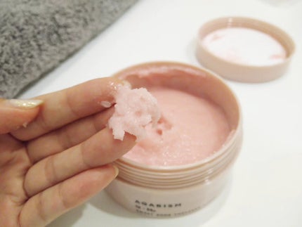 Q+Me スウィート ボム タラソ スクラブ/AGARISM/バスト・ヒップケアを使ったクチコミ(3枚目)