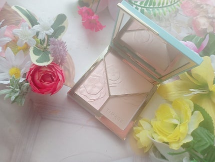 ハイライトシェーディングパレット/TIMAGE/パウダーハイライトを使ったクチコミ(4枚目)