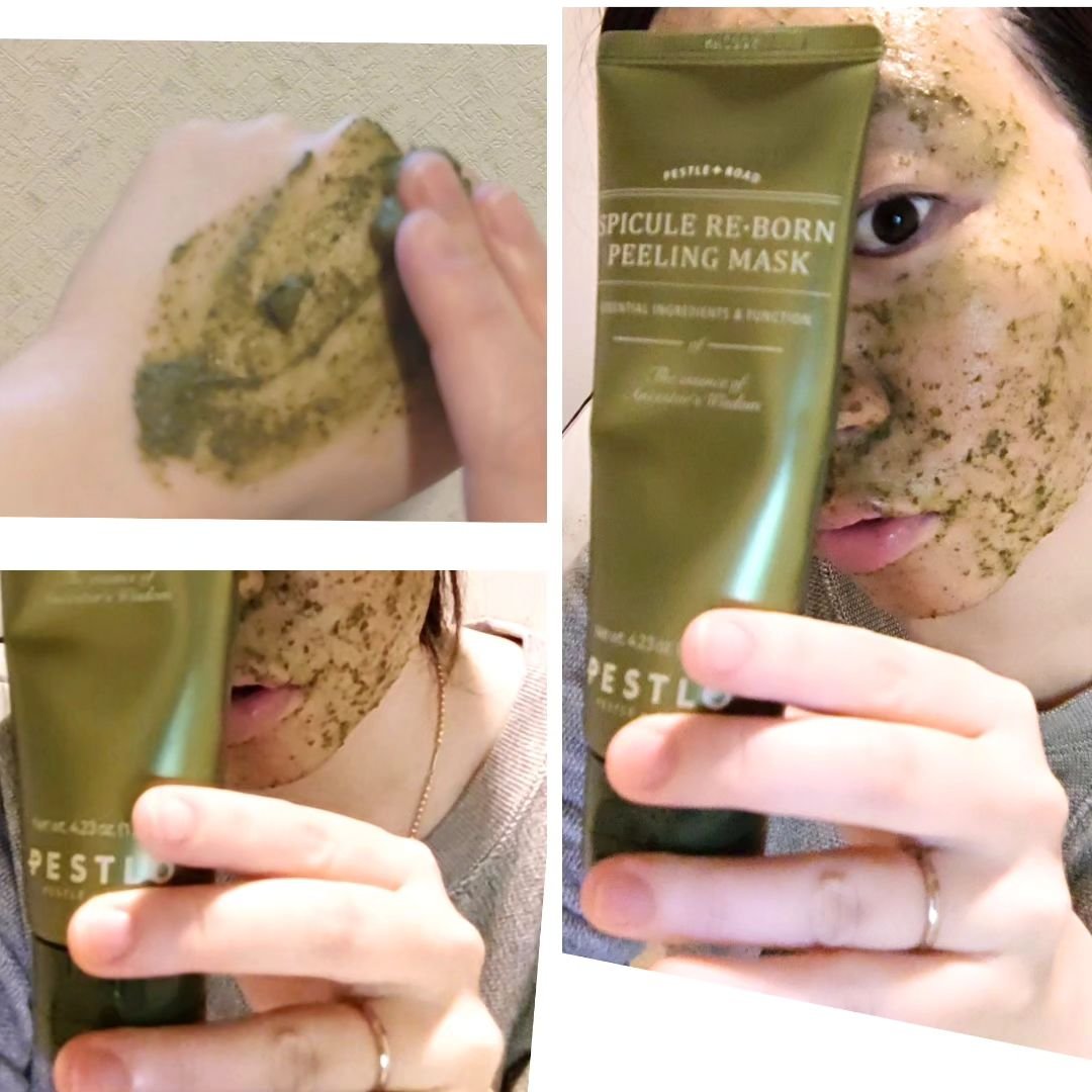 スピキュールピーリングマスク/PESTLO/ピーリングを使ったクチコミ（3枚目）